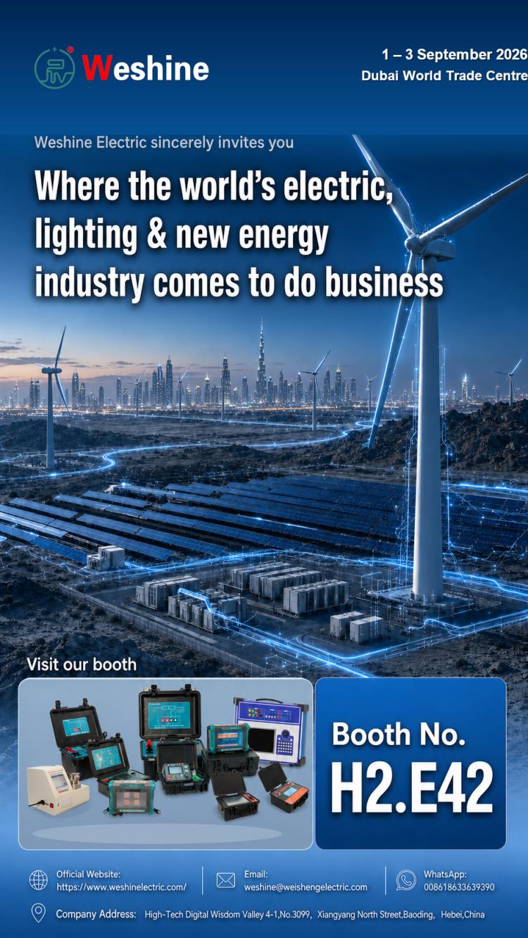 Weshine Electric le Taispeántas Ag Fuinneamh an Mheán-Oirthir 2026 I Dubai
